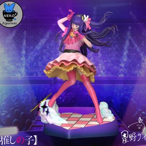 Ai Hoshino — Oshi no Ko | Figurine en résine à l'échelle 1/8 1/6 | Non peint ou peint à la main | Fan art imprimé en 3D | Cadeau de collection image 2
