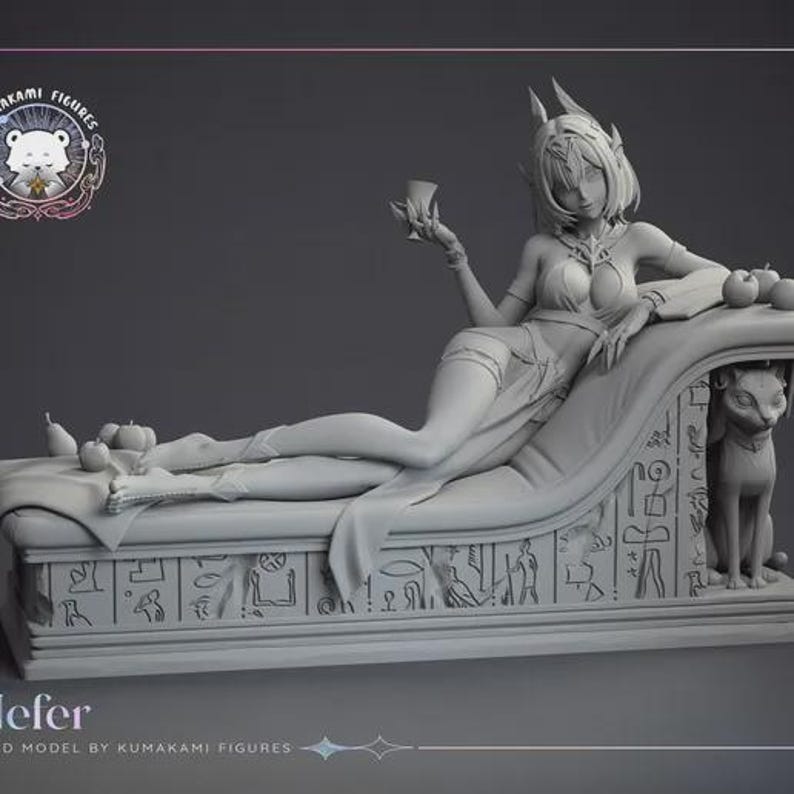 Nefer — Genshin Impact | 1/8 1/6 Scale Resin Figure | Unpainted or Hand-Painted | 3D Printed Fan Art | Collector Gift image 7