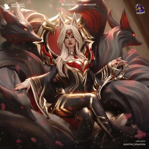 Ahri — League of Legends | 1/8 1/6 Scale Resin Figure | Unpainted or Hand-Painted | 3D Printed Fan Art | Collector Gift image 5