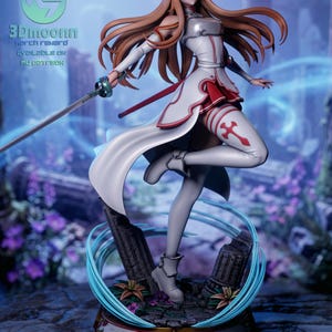 Asuna — Sword Art Online | 1/8 1/6 Scale Resin Figure | Unpainted or Hand-Painted | 3D Printed Fan Art | Collector Gift image 2