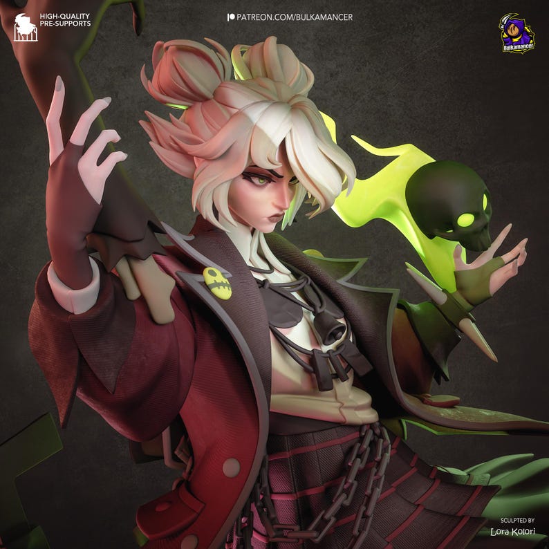 Graves Ver. B — League of Legends | 1/8 1/6 Scale Resin Figure | Unpainted or Hand-Painted | 3D Printed Fan Art | Collector Gift image 4