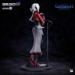 Arlequim — Genshin Impact | Figura em resina em escala 1/8 e 1/6 | Arte de fã impressa em 3D | Kit de garagem sem pintura | Estátua de colecionador | Presente para colecionadores imagem 3