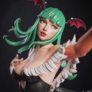 Morrigan — Darkstalkers | 1/8 1/6 Scale Resin Figure | Unpainted or Hand-Painted | 3D Printed Fan Art | Collector Gift image 1