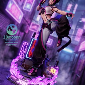 Juri Street Fighter Harzfigur - 1/8 1/6 3D gedruckte Fan Art Statue | Sammler Geschenk Bild 4