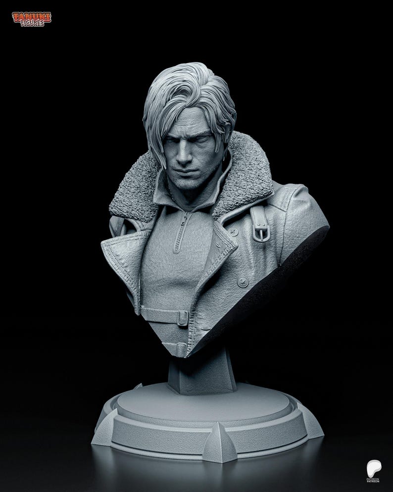 Leon S. Kennedy — Resident Evil | 1/8 1/6 Scale Resin Figure | Unpainted or Hand-Painted | 3D Printed Fan Art | Collector Gift image 5