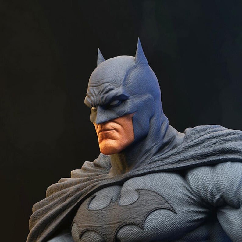 Batman — DC Comics | 1/8 1/6 Scale Resin Figure | 3D Printed Fan Art | Unpainted Garage Kit | Collector Statue | Collector Gift image 8