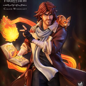 Figura de Caleb Widogast de Critical Role – Estátua em resina na escala 1/8/1/6 (sem pintura) | Presente para colecionadores imagem 6