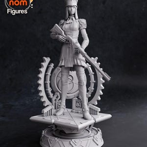 Figura de resina de Caitlyn Arcane de League of Legends – Escala 1/8 1/6 Estatua de fan art / Regalo de coleccionista imagen 1