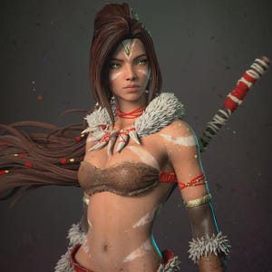 Nidalee — League of Legends | 1/8 1/6 Scale Resin Figure | Unpainted or Hand-Painted | 3D Printed Fan Art | Collector Gift 画像 2