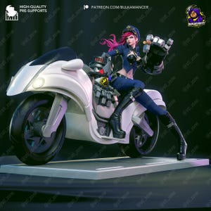 Vi — Arcane / League of Legends | 1/8 1/6 Scale Resin Figure | Unpainted or Hand-Painted | 3D Printed Fan Art | Collector Gift image 2