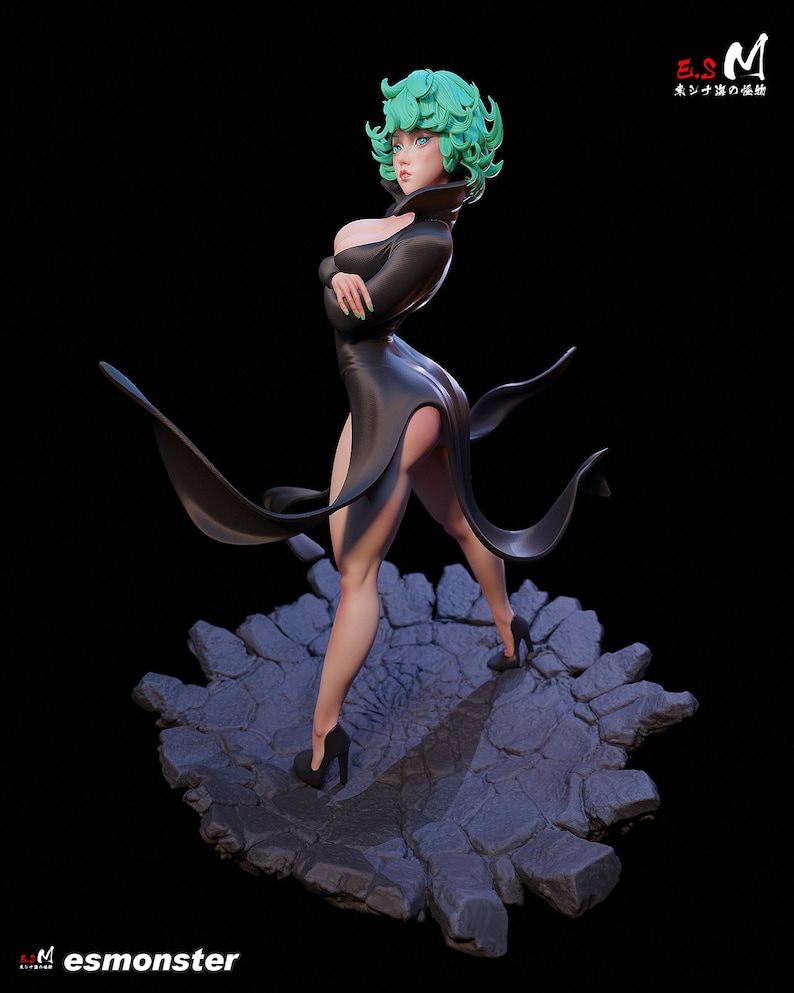 One Punch Man Tatsumaki Resin Figure – 1/8 1/6 Scale 3D Printed Fan Art Kit | Collector Gift image 10