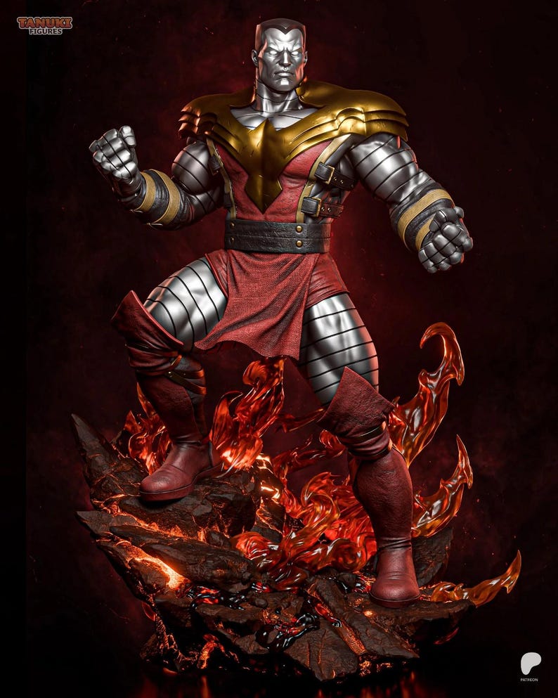 Colossus — Marvel / Figura de resina a escala 1/8 y 1/6 / Arte de fan impreso en 3D / Kit de garaje sin pintar / Estatua de coleccionista / Regalo de coleccionista imagen 1