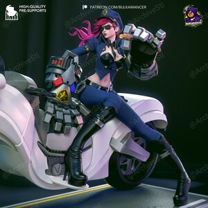 Vi — Arcane / League of Legends | 1/8 1/6 Scale Resin Figure | Unpainted or Hand-Painted | 3D Printed Fan Art | Collector Gift image 8