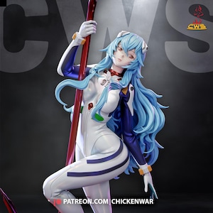 Rei Ayanami — Neon Genesis Evangelion | 1/8 1/6 Scale Resin Figure | 3D Printed Fan Art | Unpainted Garage Kit | Collector Statue Gift image 10
