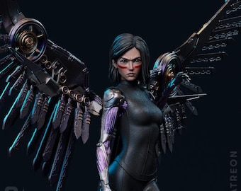 Alita Battle Angel | 1/8 1/6 Scale Resin Figure | Unpainted or Hand-Painted | 3D Printed Fan Art | Collector Gift