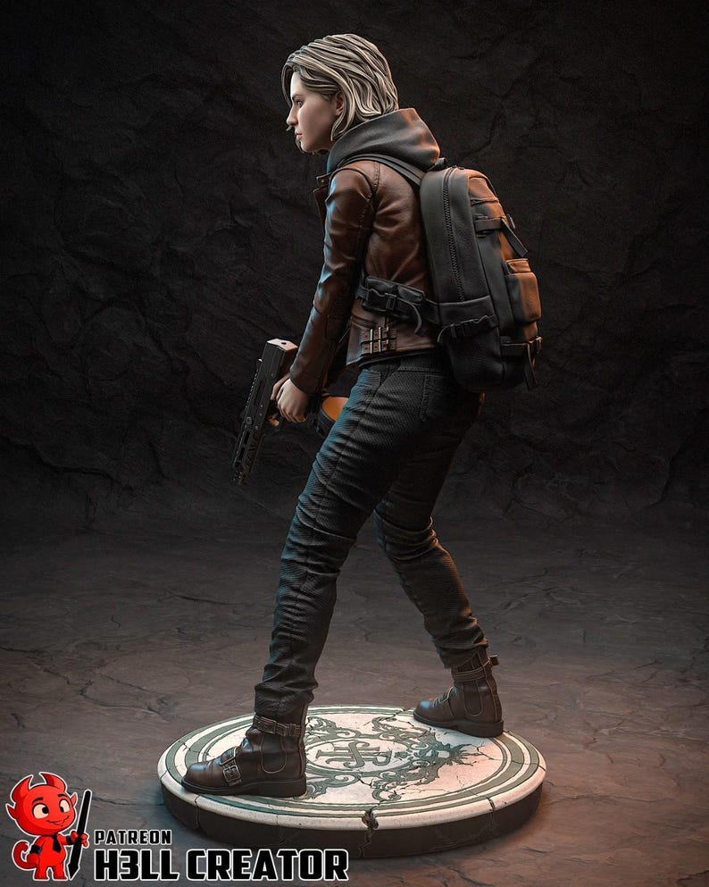 Figura de resina de Grace Ashcroft de Resident Evil – Escala 1/8 1/6 Estatua de fan art impresa en 3D / Regalo de coleccionista imagen 8