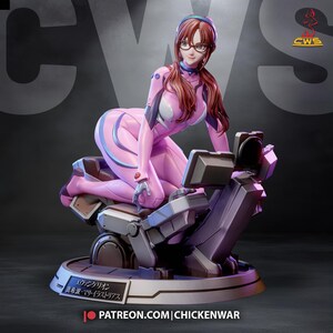 Mari Makinami — Evangelion | 1/8 1/6 Scale Resin Figure | Unpainted or Hand-Painted | 3D Printed Fan Art | Collector Gift image 5