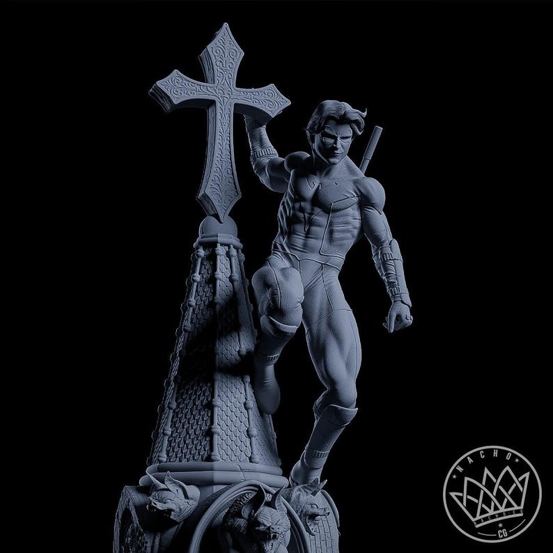 Nightwing DC Comics Resinfigur, Maßstab 1:8/1:6, unbemalter Bausatz oder handbemalt, 3D-gedrucktes Sammlerstück Bild 6
