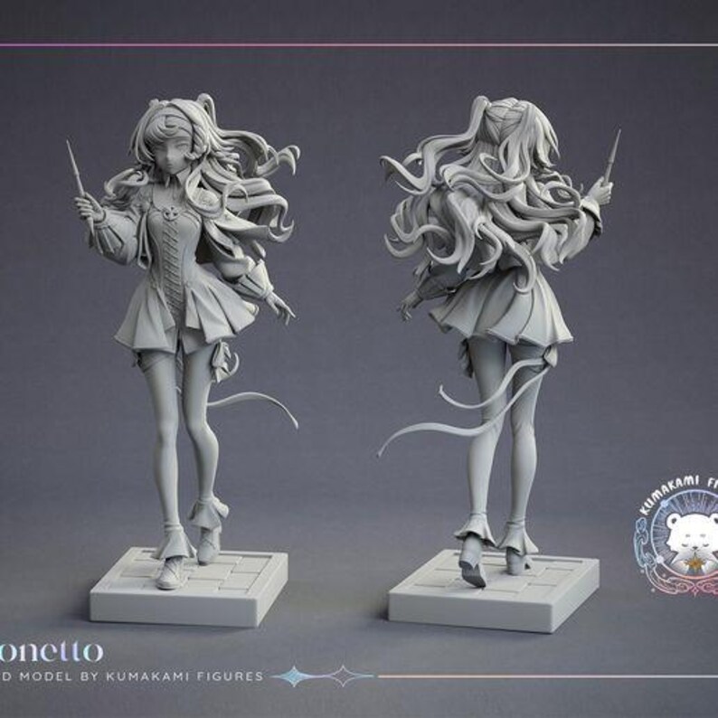 Sonetto — Reverse: 1999 | 1/8 1/6 Scale Resin Figure | Unpainted or Hand-Painted | 3D Printed Fan Art | Collector Gift image 5