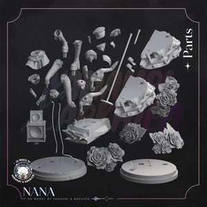 Nana Osaki — NANA | 1/8 1/6 Scale Resin Figure | Unpainted or Hand-Painted | 3D Printed Fan Art | Collector Gift bild 5