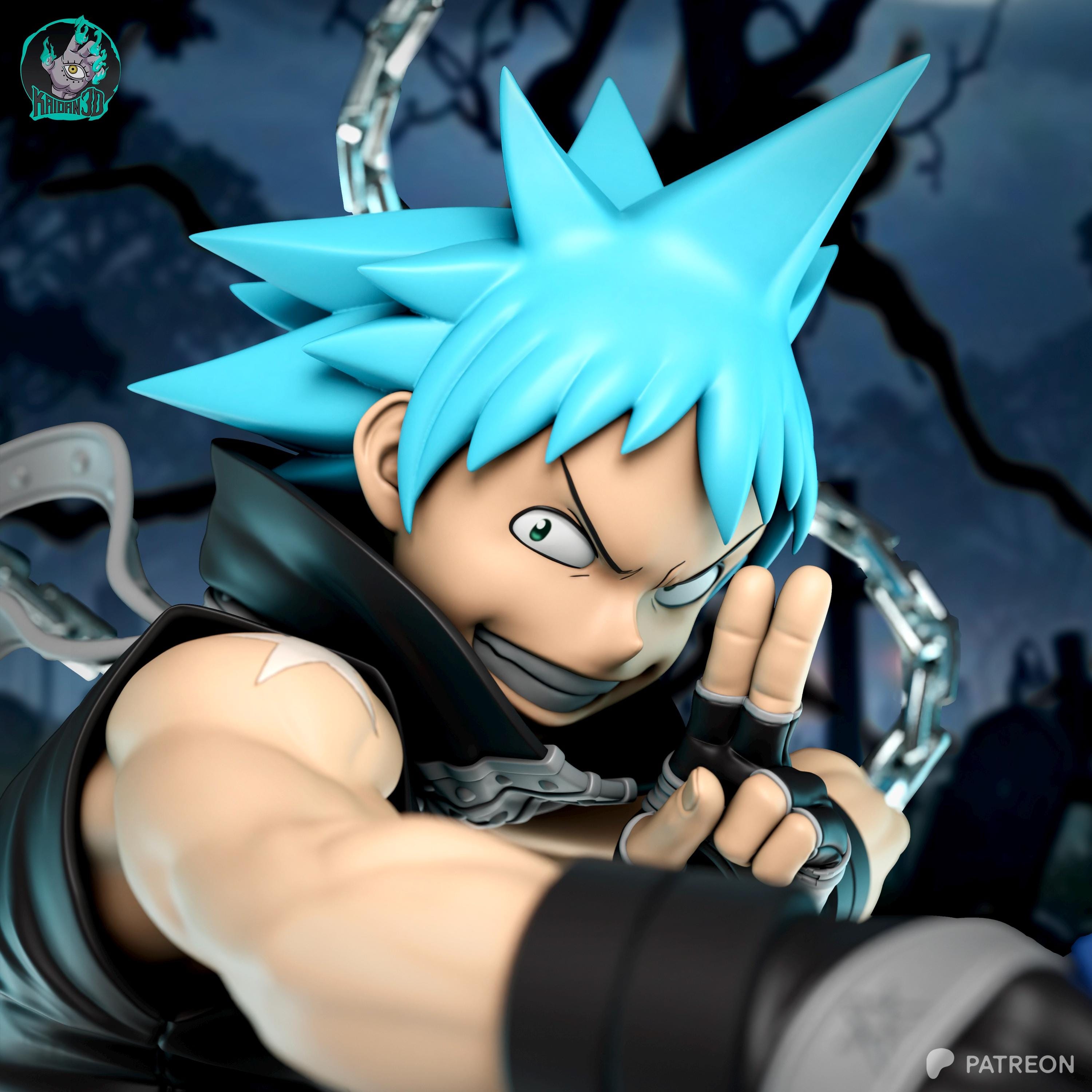 Blackstar Soul Eater Anime Figure, 1/8 1/6 Scale Resin Statue