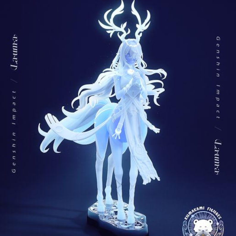 Lauma Deer Form — Genshin Impact | 1/8 1/6 Scale Resin Figure | Unpainted or Hand-Painted | 3D Printed Fan Art | Collector Gift image 3