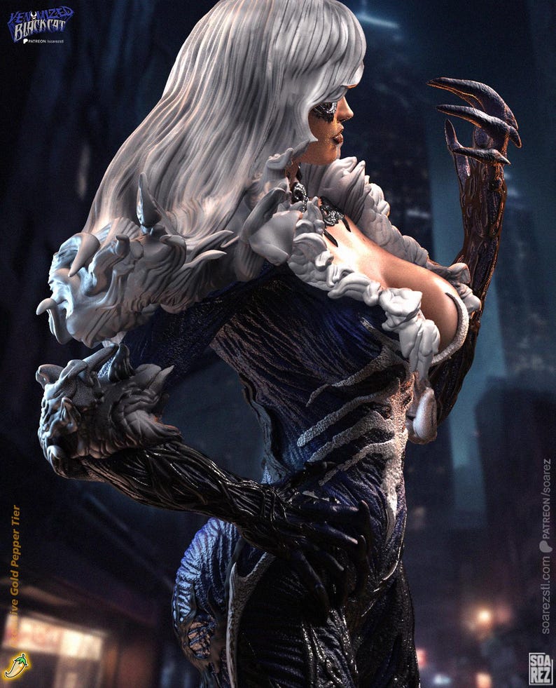 Black Cat — Marvel Comics | 1/8 1/6 Scale Resin Figure | Unpainted or Hand-Painted | 3D Printed Fan Art | Collector Gift image 5