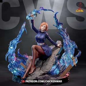 Nobara Kugisaki Jujutsu Kaisen Resin Figure – 1/8 1/6 Scale 3D Printed Fan Art Statue | Collector Gift image 4