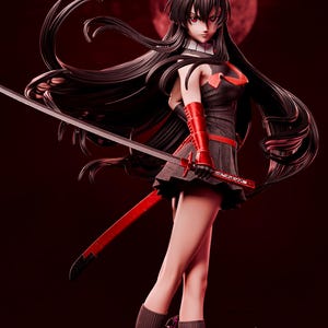 Akame Resin Figure – 1/8 1/6 Scale 3D Printed Fan Art Garage Kit | Collector Gift imagen 2