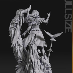 Yennefer — Witcher | 1/8 1/6 Scale Resin Figure | 3D Printed Fan Art | Unpainted Garage Kit | Collector Gift image 7