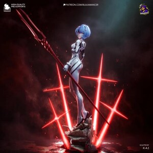Rei Ayanami — Neon Genesis Evangelion | 1/8 1/6 Scale Resin Figure | Unpainted or Hand-Painted | 3D Printed Fan Art | Collector Gift image 9