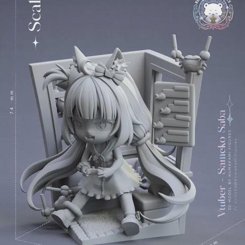 Dream Bundle — Mixed (Kumakami) | 1/8 1/6 Scale Resin Figure | Unpainted or Hand-Painted | 3D Printed Fan Art | Collector Gift image 5