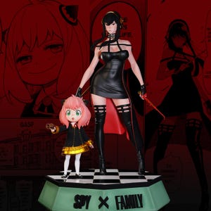 Anya Yor Forger Spy X Family Resin Figure – 1/8 1/6 Scale 3D Printed Statue | Collector Gift image 1