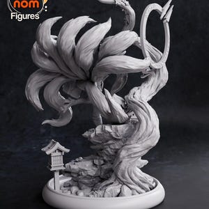 Ahri League of Legends en résine - Statue de fan art imprimée en 3D à l'échelle 1/8 1/6 | Cadeau de collection image 5
