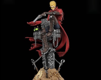 Vash the Stampede Trigun Anime Figure, statua in resina in scala 1/6, kit da garage non verniciato, oggetto da collezione stampato in 3D