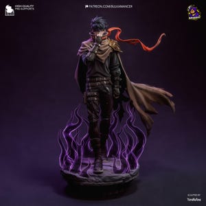 Sung Jin Woo — Solo Leveling / Figura de resina a escala 1/8 o 1/6 / Sin pintar o pintada a mano / Fan art impreso en 3D / Regalo de coleccionista imagen 4