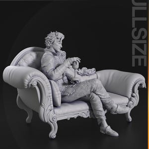 Figura de resina de Astarion de Baldur's Gate – Escala 1/8 1/6 Estatua de fan art impresa en 3D / Regalo de coleccionista imagen 6