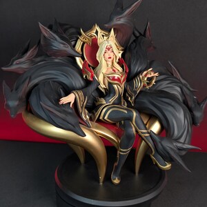 Ahri — League of Legends | 1/8 1/6 Scale Resin Figure | Unpainted or Hand-Painted | 3D Printed Fan Art | Collector Gift image 3