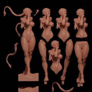 Street Fighter Cammy Resin Figure – 1/8 1/6 Scale 3D Printed Fan Art Statue | Collector Gift image 3