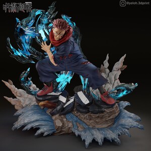 Yuji Itadori Resin Figure – Jujutsu Kaisen Fan Art Statue (1/8 1/6 Scale) | Collector Gift image 3