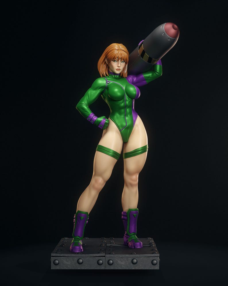 Caitlin Fairchild — DC Comics | 1/8 1/6 Scale Resin Figure | Unpainted or Hand-Painted | 3D Printed Fan Art | Collector Gift image 1