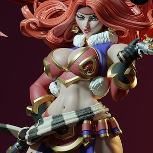 Red Monika Battle Chasers Resin Figure – 1/8 1/6 Scale Fan Art Statue | Collector Gift image 9