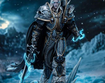 Arthas — World Of Warcraft | 1/8 1/6 Scale Resin Figure | Unpainted or Hand-Painted | 3D Printed Fan Art | Collector Gift
