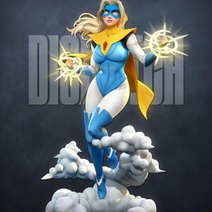 Dispatch Blonde Original Character Resin Figure – 1/8 1/6 Scale 3D Printed Fan Art Kit | Collector Gift image 2