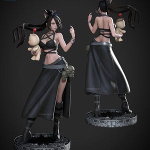 Seras Victoria — Hellsing / Figura de resina a escala 1/8 o 1/6 / Sin pintar o pintada a mano / Arte de fans impreso en 3D / Regalo de coleccionista imagen 5