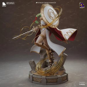 Saint Seiros Fire Emblem Resin Figure – 1/8 1/6 Scale 3D Printed Fan Art Statue | Collector Gift image 3