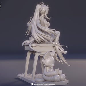 Aemeath — Wuthering Waves | 1/8 1/6 Scale Resin Figure | 3D Printed Fan Art | Unpainted Garage Kit | Collector Gift afbeelding 6