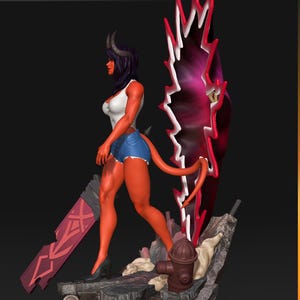 Malevola Dispatch Resin Figure – 1/8 1/6 Scale 3D Printed Fan Art Statue | Collector Gift image 5