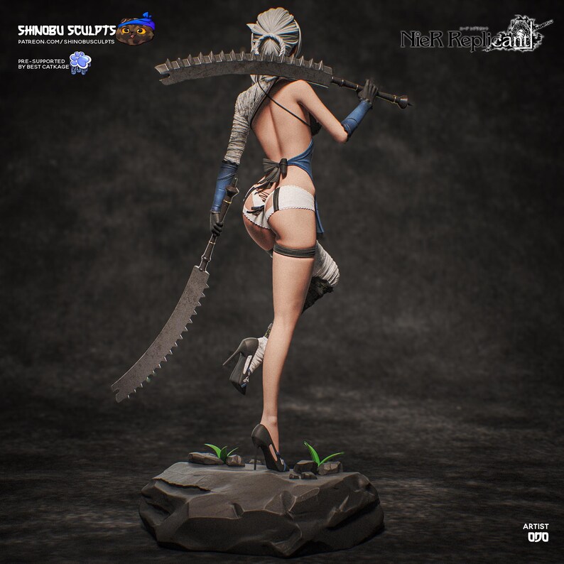 Shinobu Kocho — Demon Slayer | 1/8 1/6 Scale Resin Figure | Unpainted or Hand-Painted | 3D Printed Fan Art | Collector Gift image 2