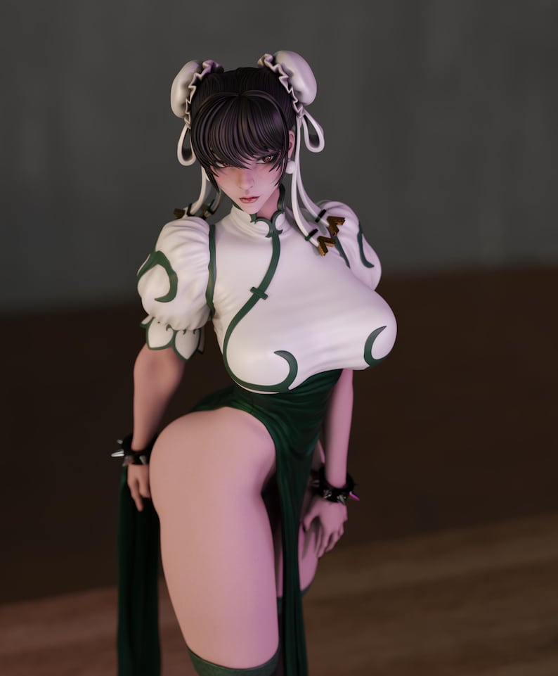 Chun-Li Street Fighter Resin Figure – 1/8 1/6 Scale 3D Printed Fan Art Statue | Collector Gift image 6